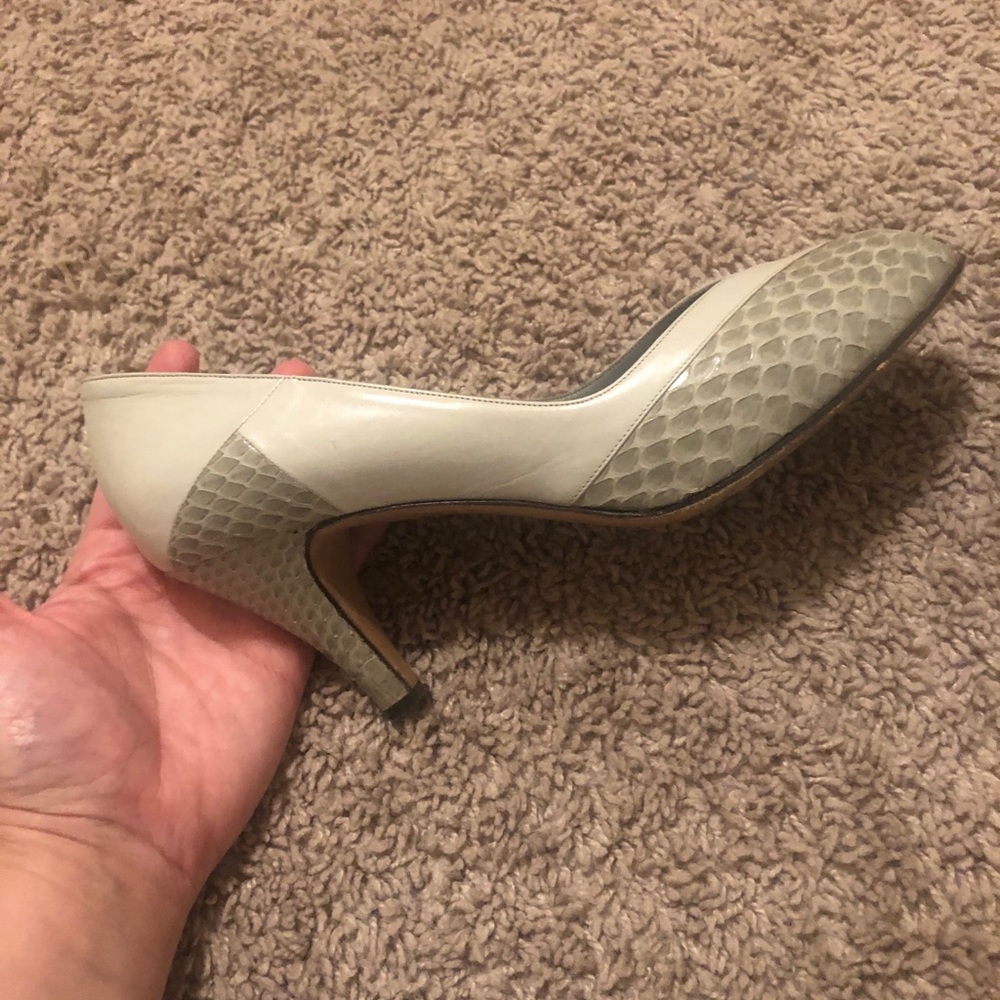 Vintage peep toe pump 7.5 - Picture 2 of 6